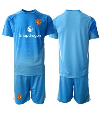 Manchester United Målmand Hjemmebanetrøje Børn 2025-26 Kortærmet (+ Korte bukser)